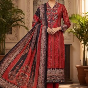 পাকিস্তানি সিগনেচার প্রিন্টের লোন থ্রি পিস