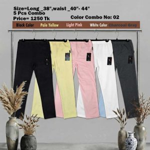 38 Size Color Combo No 02 - 5 PCS